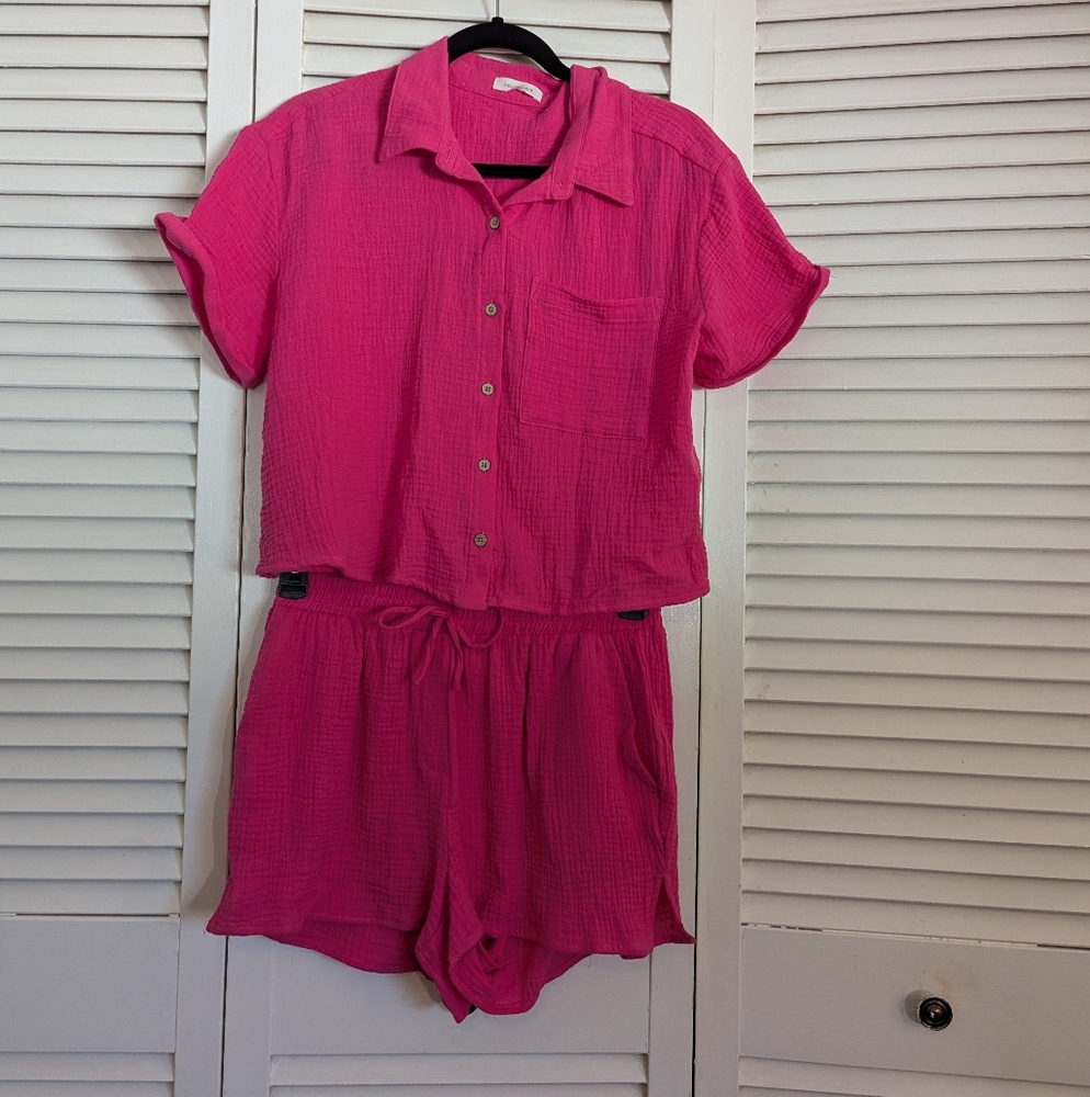 No Comment Women's Hot Pink Summer Set